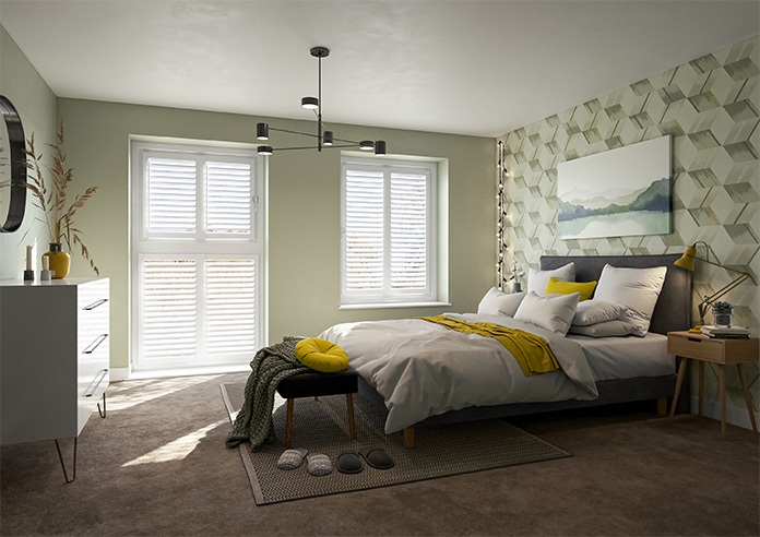 Sierra, Ice White - Perfect Fit Shutter Blind - Image 15